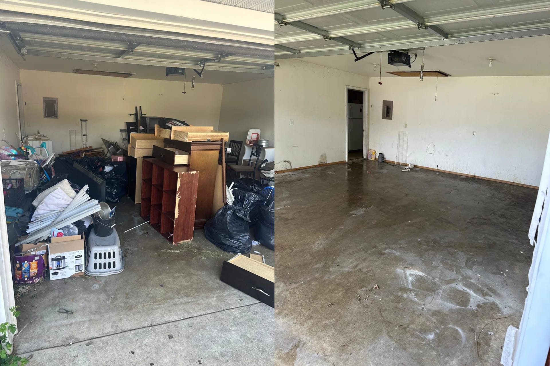 Construction debris removal service