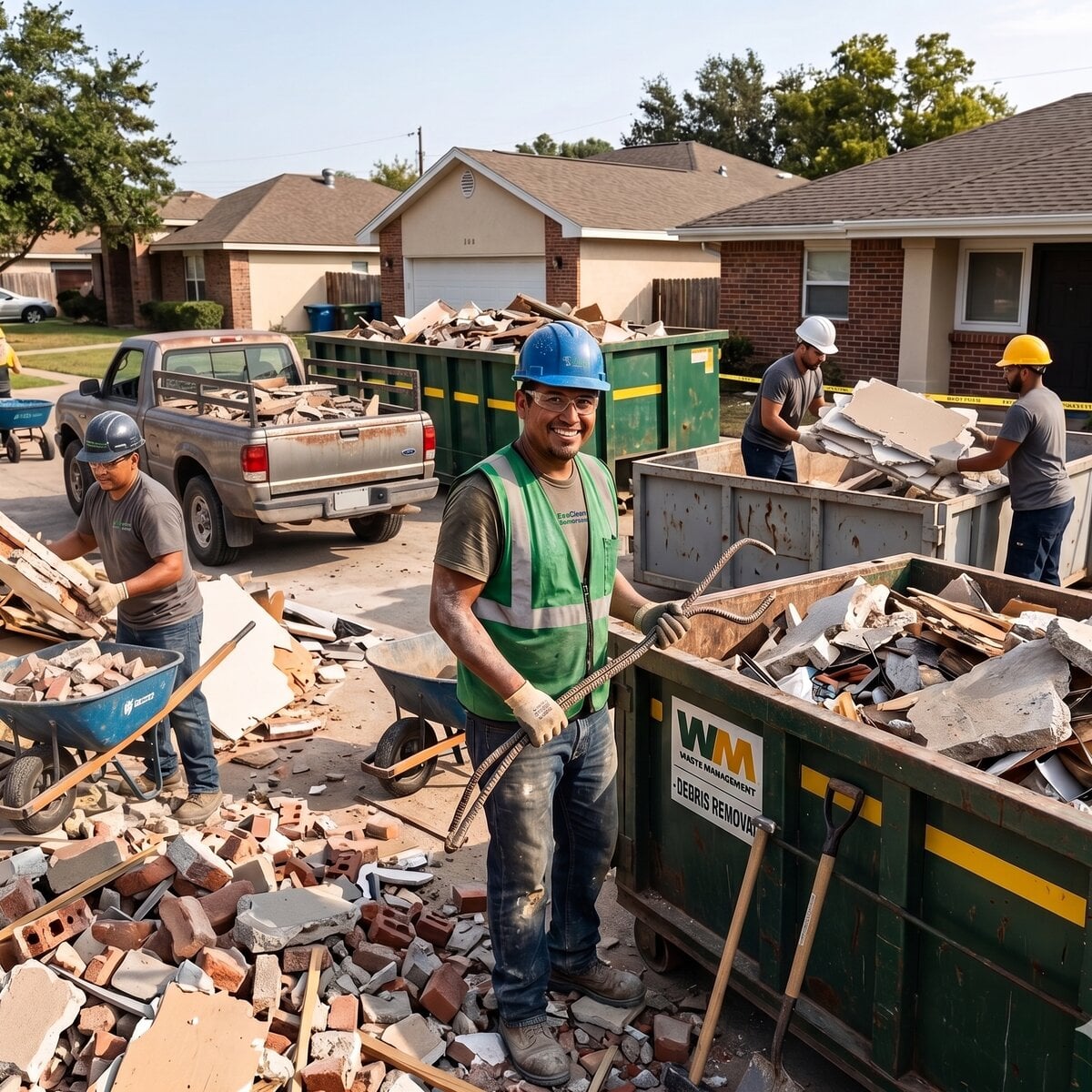 Professional Cesar's Junk Removal team working